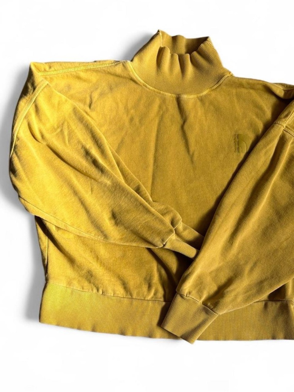 Women’s north face mock neck size medium yellow